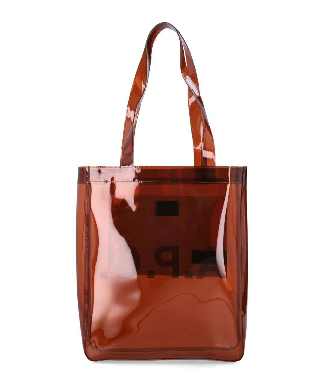 A.P.C. Коричневая сумка тоут из искусственной кожи, фото 3