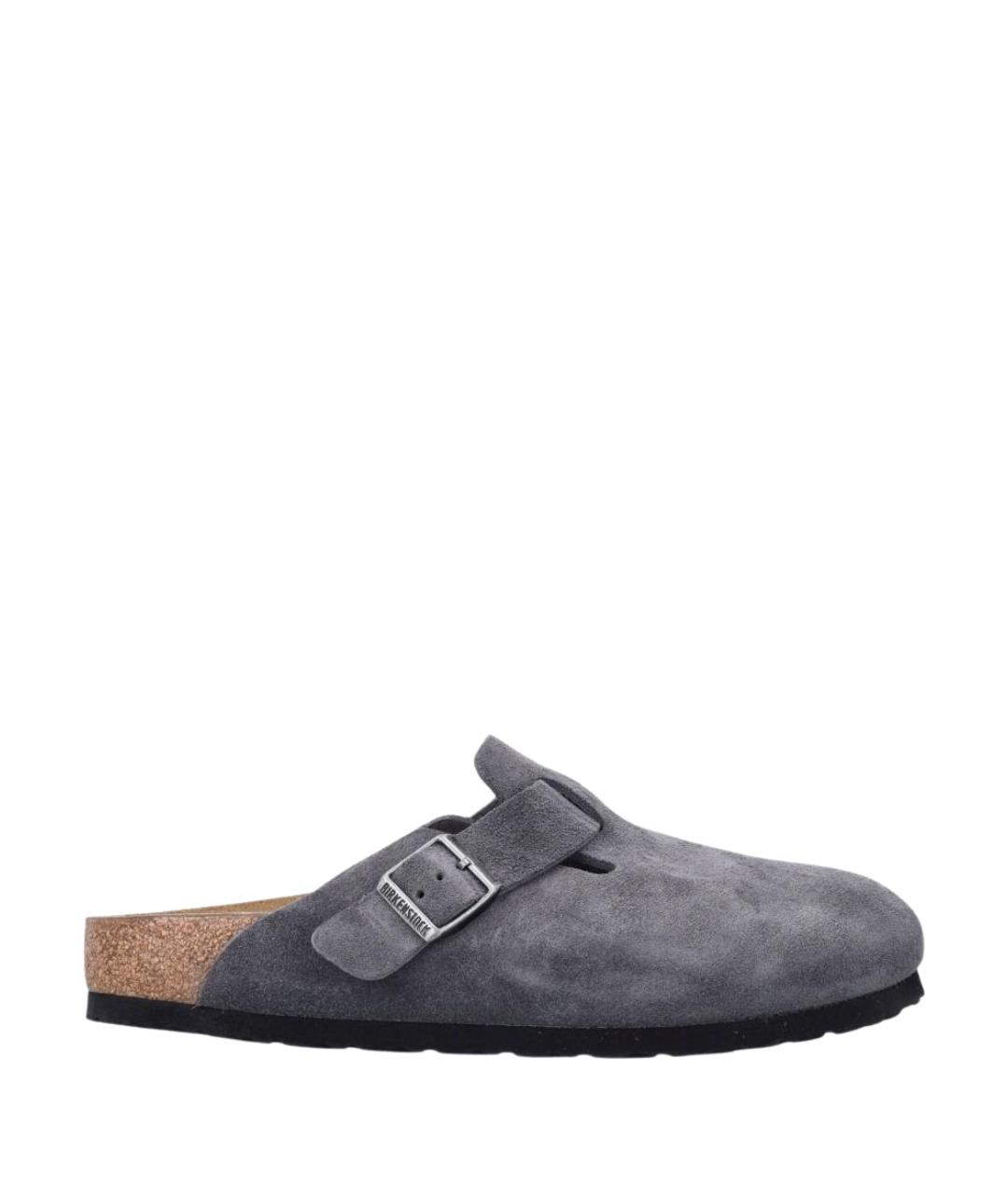 BIRKENSTOCK Серые замшевые сандалии, фото 1