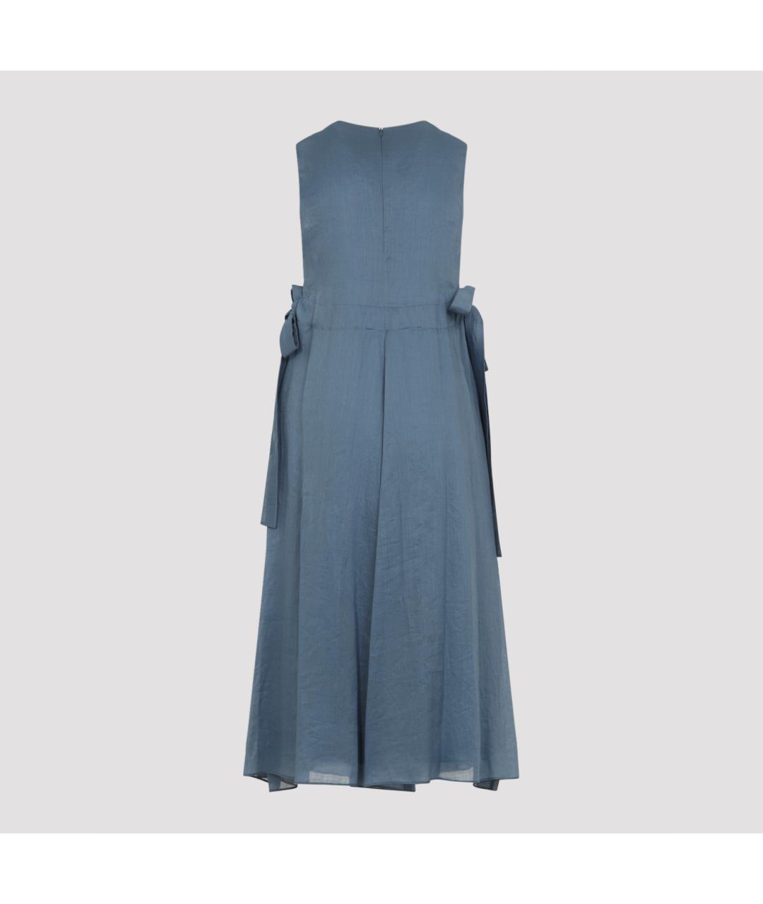 'S MAX MARA Синее повседневное платье, фото 2