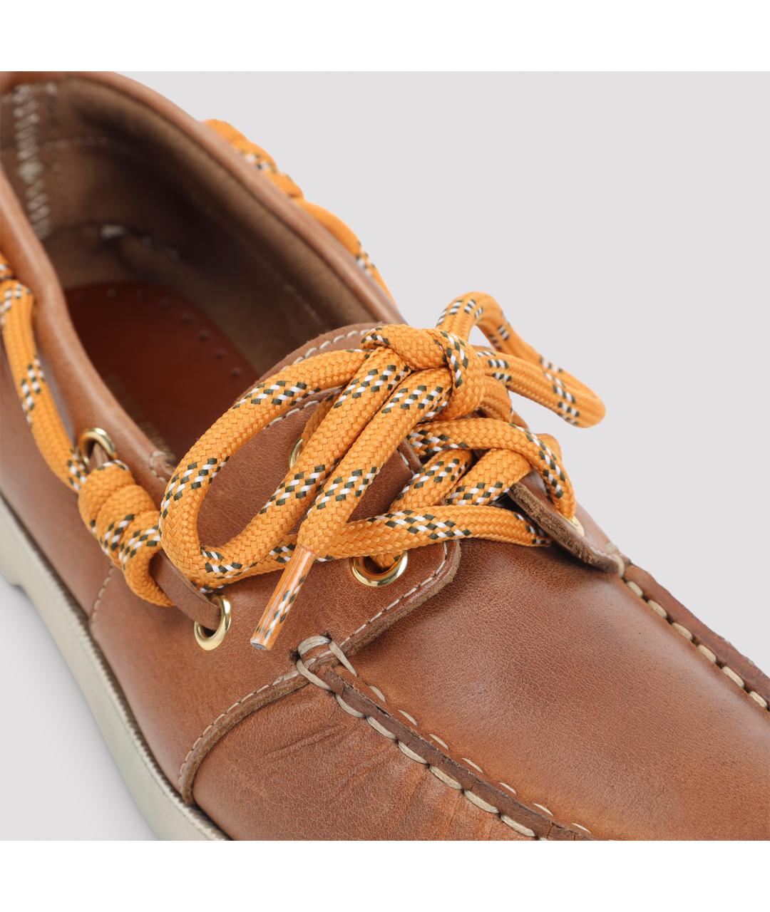 GOLDEN GOOSE DELUXE BRAND Коричневые кожаные лоферы, фото 5