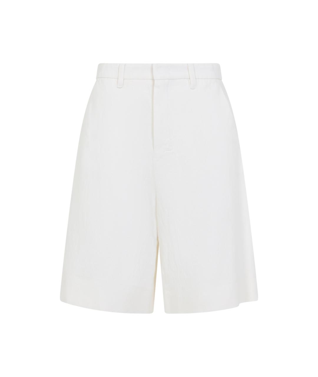 'S MAX MARA Белые хлопковые шорты, фото 1