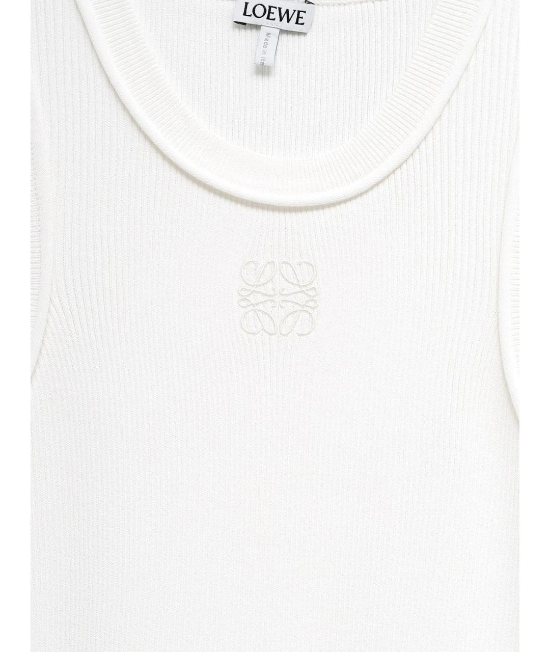 LOEWE Белая майка, фото 2