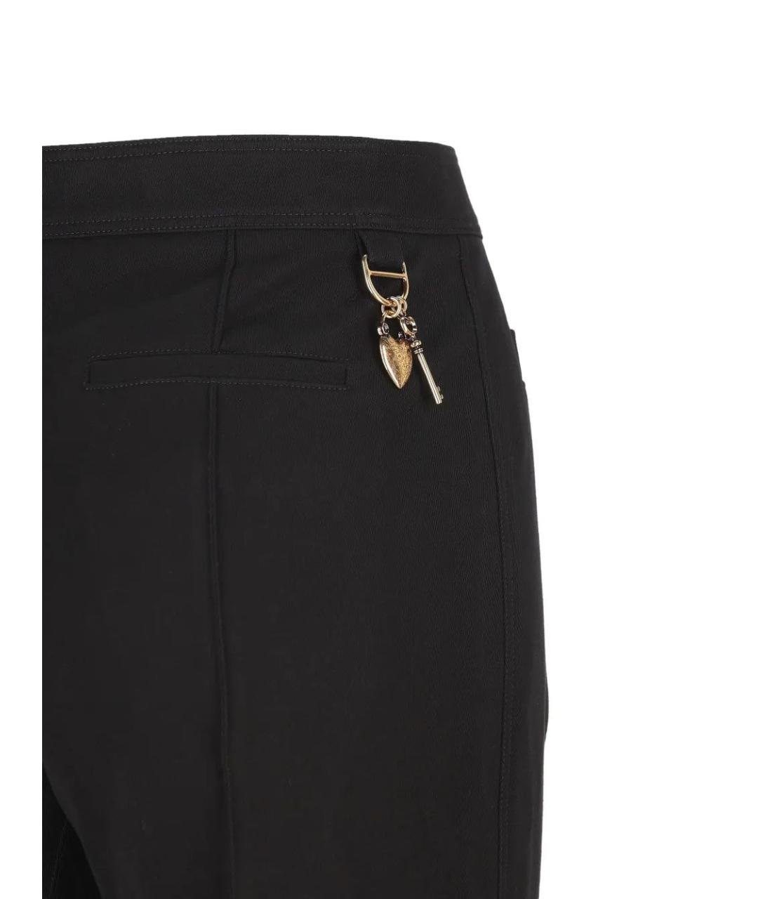 CHLOE Черные хлопковые прямые брюки, фото 4
