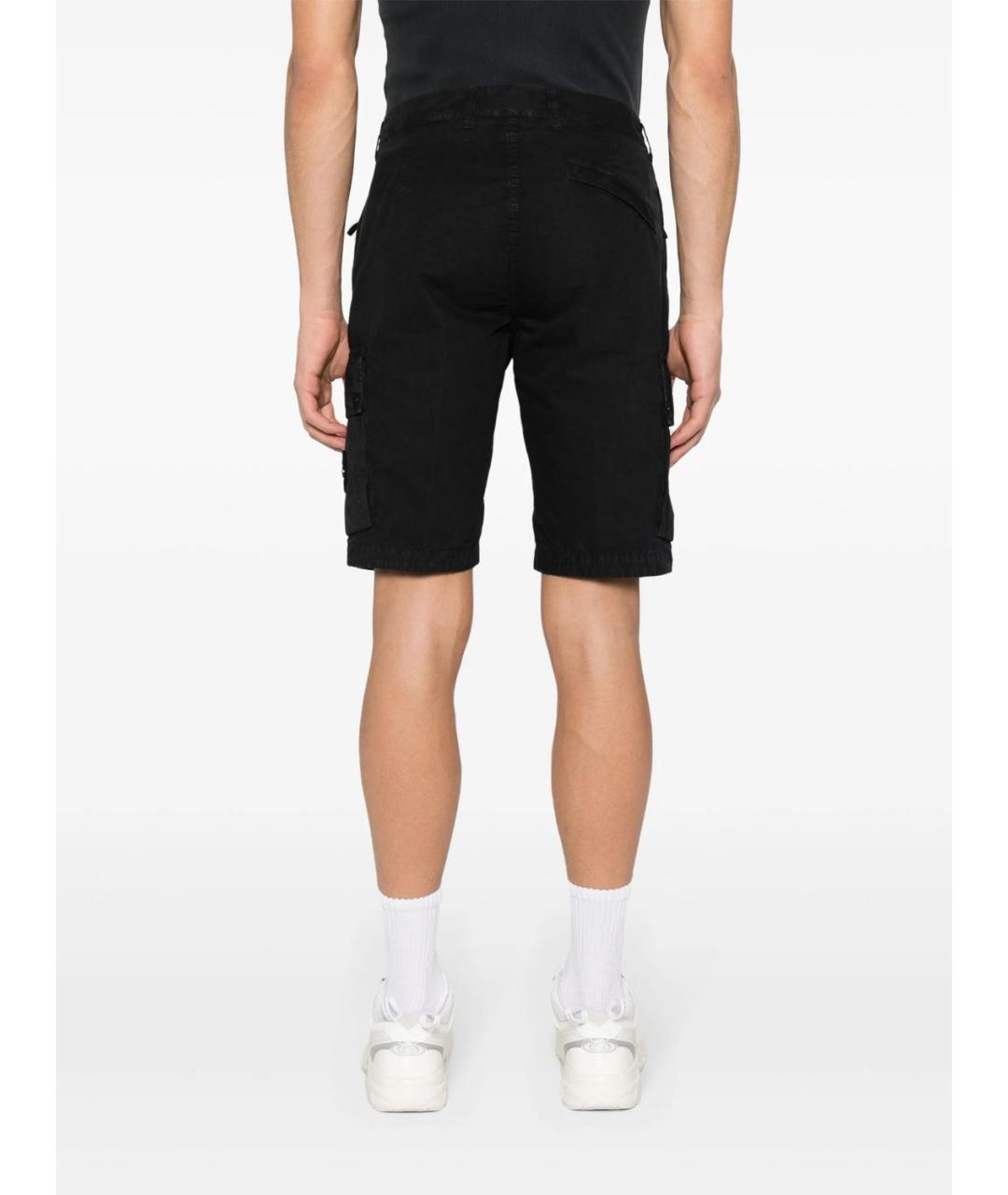 STONE ISLAND Синие хлопковые шорты, фото 3