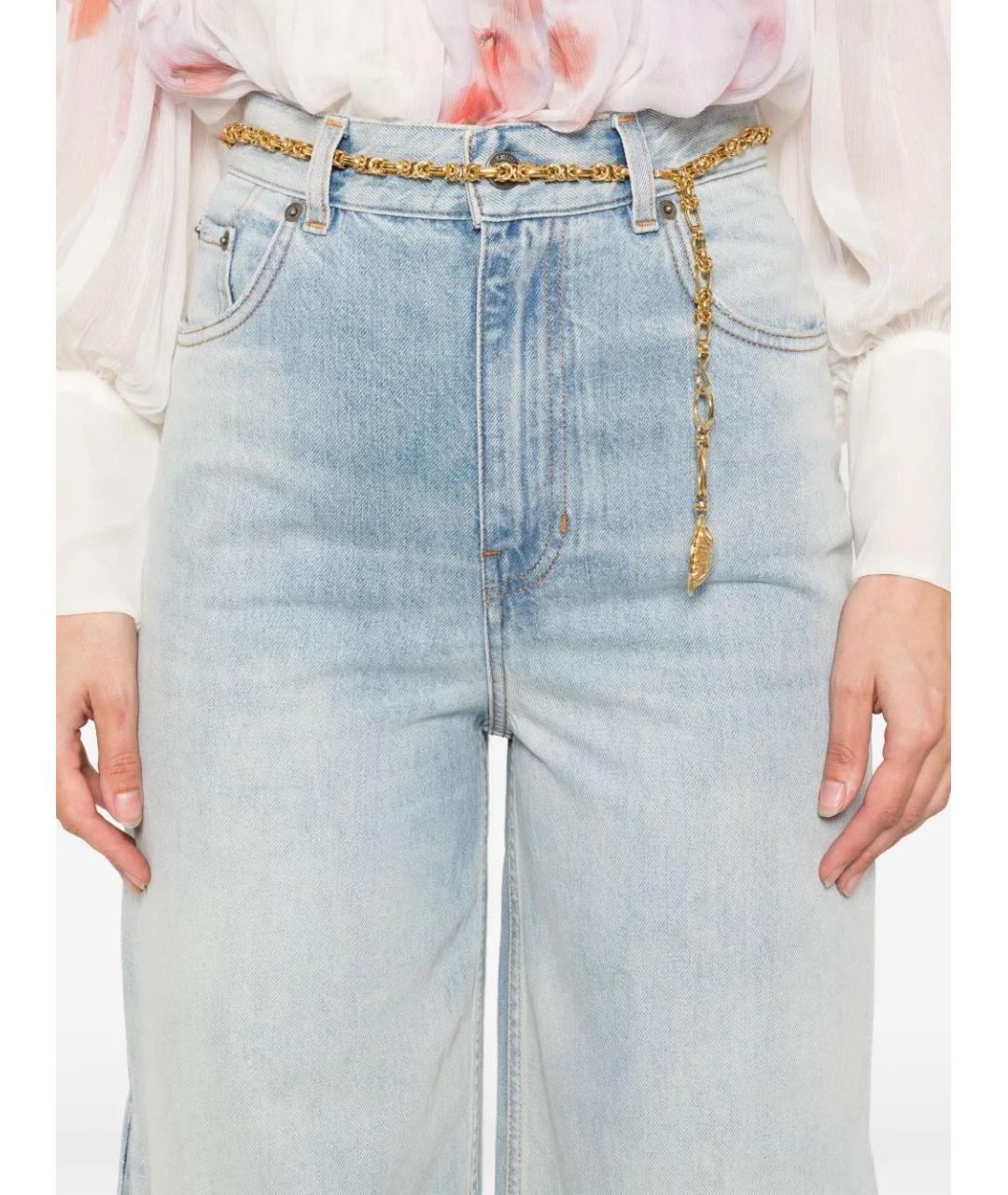 CHLOE Синие хлопковые прямые джинсы, фото 5