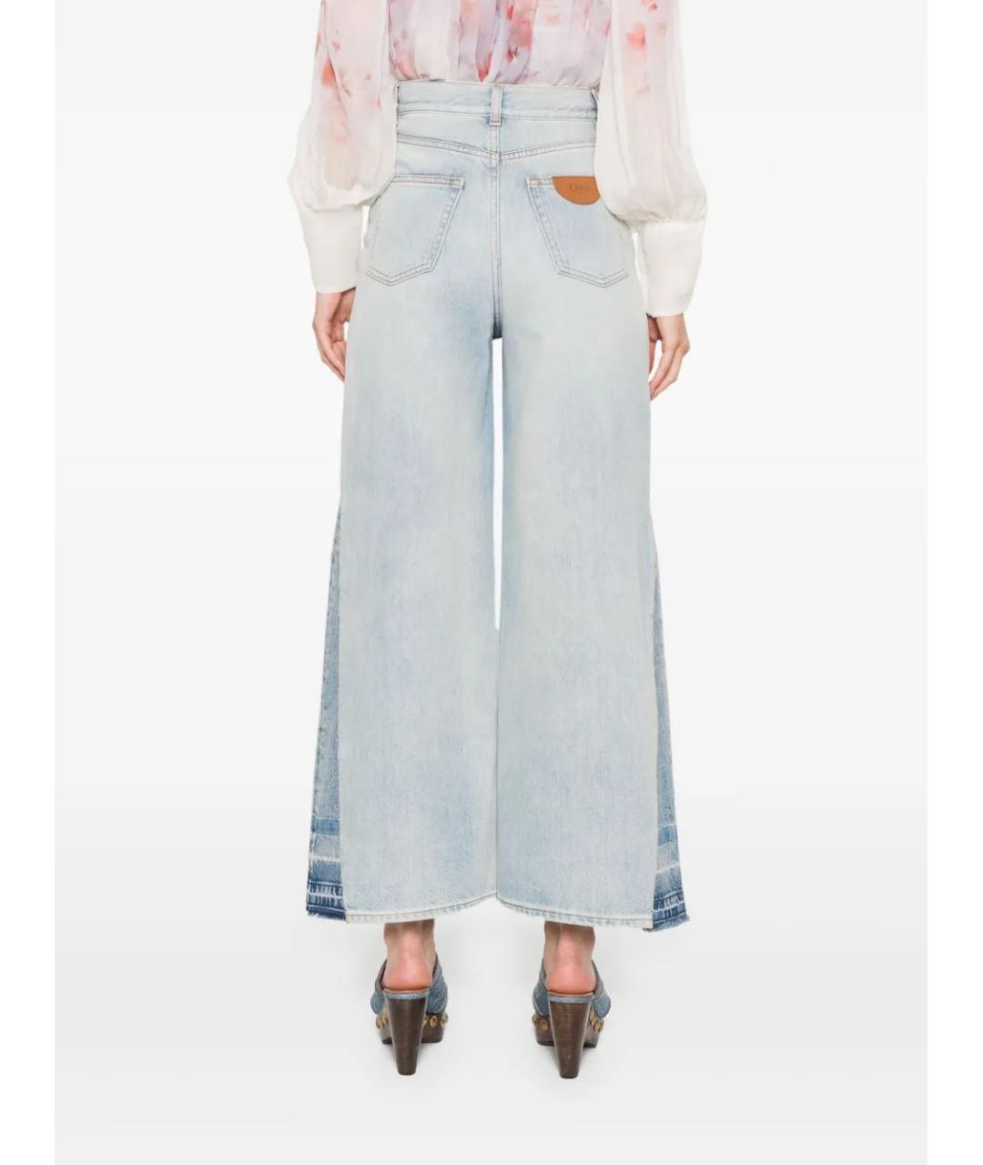 CHLOE Синие хлопковые прямые джинсы, фото 4