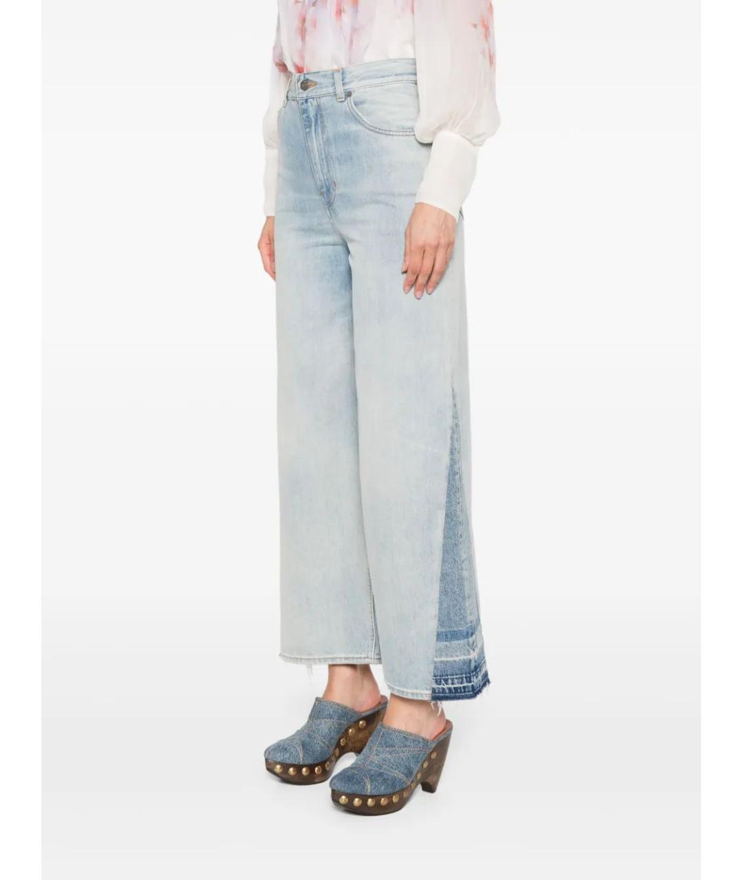 CHLOE Синие хлопковые прямые джинсы, фото 3