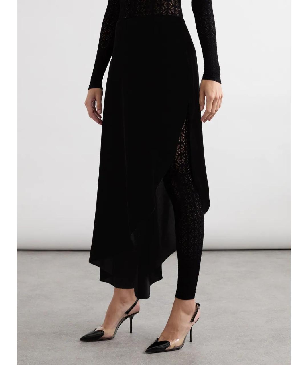 ALAIA Черная юбка миди, фото 2