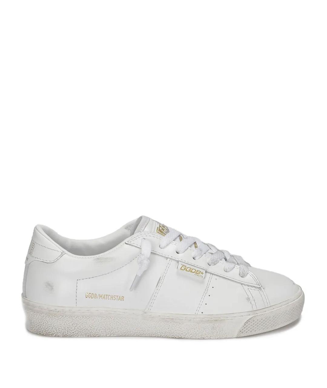 GOLDEN GOOSE DELUXE BRAND Белые кожаные кеды, фото 1