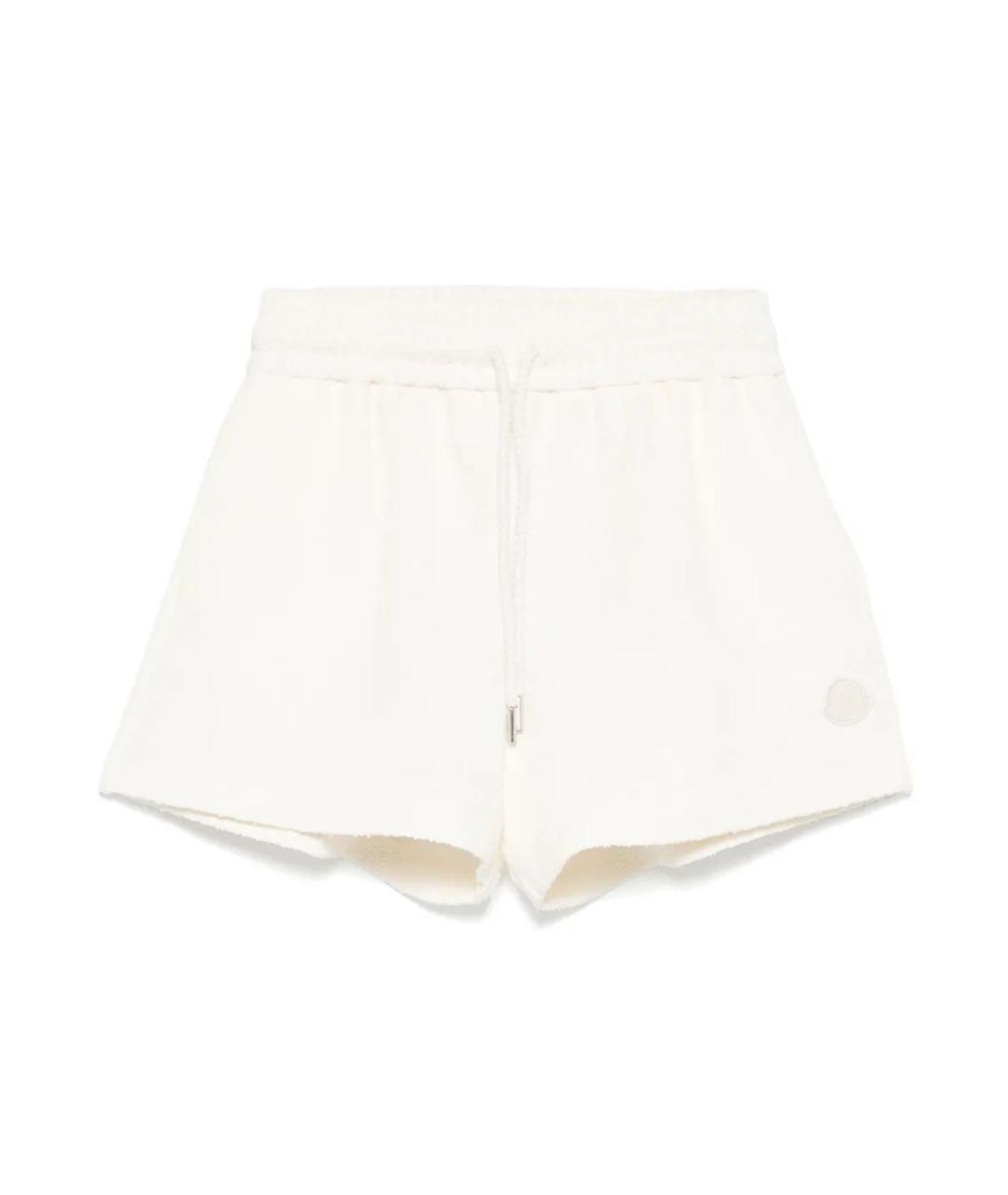 MONCLER Белые хлопковые шорты, фото 1