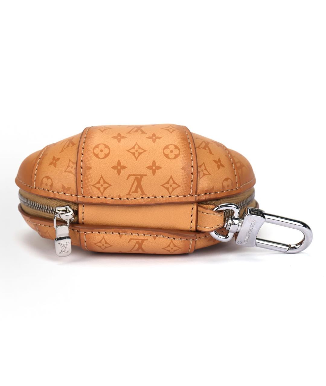 LOUIS VUITTON Коричневый кожаный кошелек, фото 4