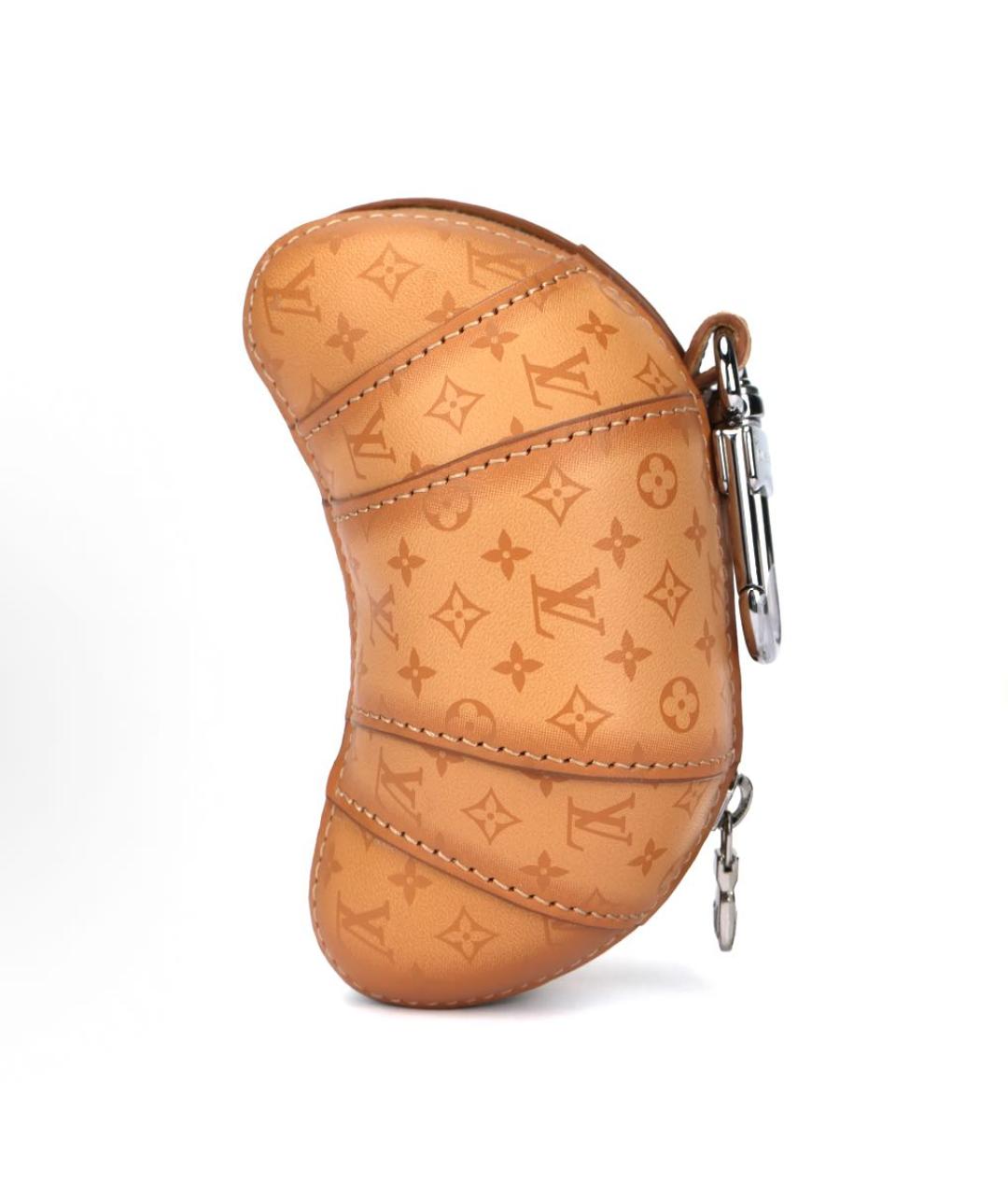 LOUIS VUITTON Коричневый кожаный кошелек, фото 9