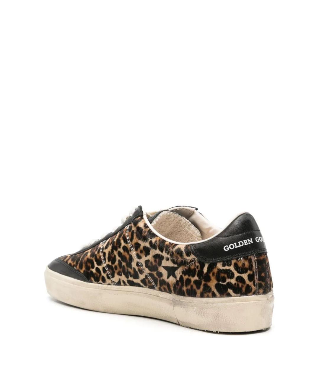 GOLDEN GOOSE DELUXE BRAND Коричневые кожаные кеды, фото 3