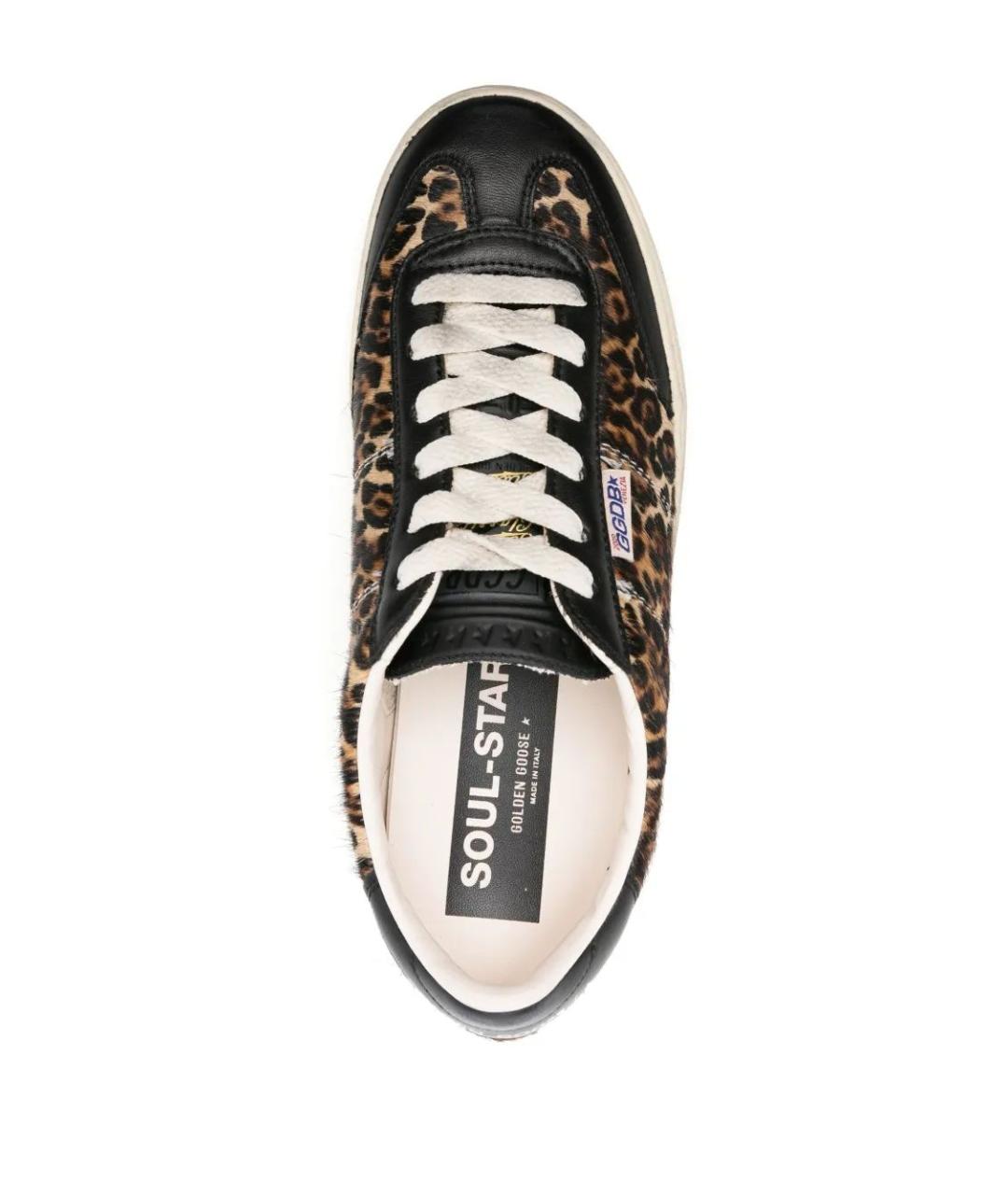 GOLDEN GOOSE DELUXE BRAND Коричневые кожаные кеды, фото 4