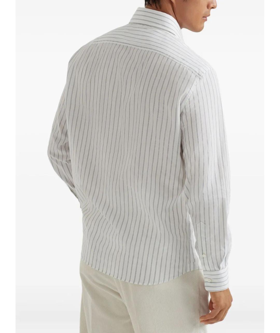 BRUNELLO CUCINELLI Хлопковая кэжуал рубашка, фото 3