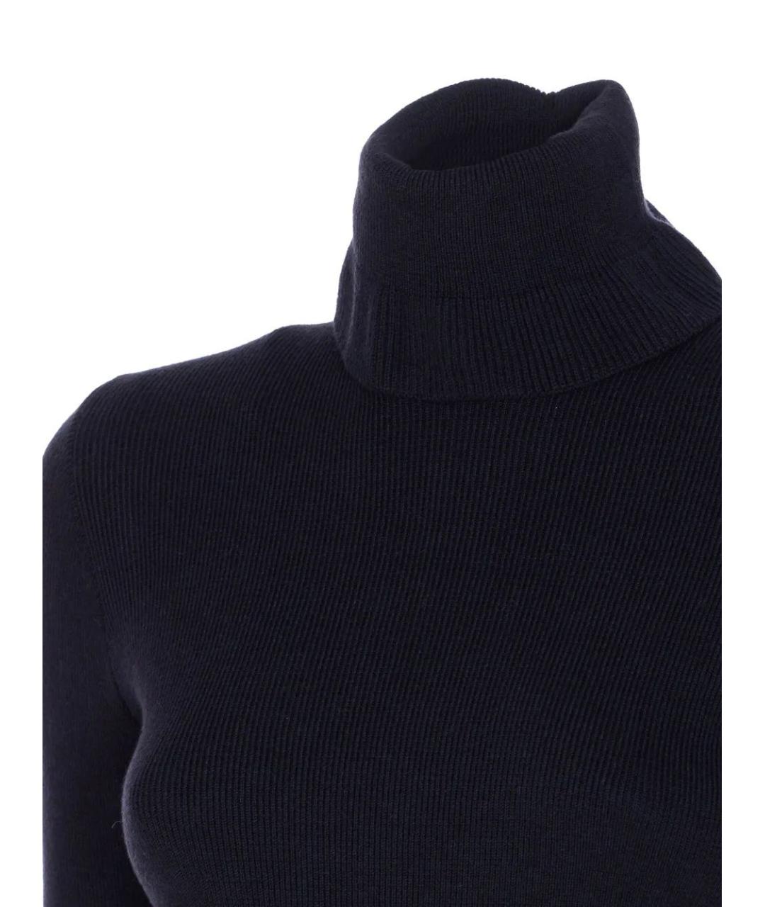 CHLOE Темно-синяя шерстяная водолазка, фото 3