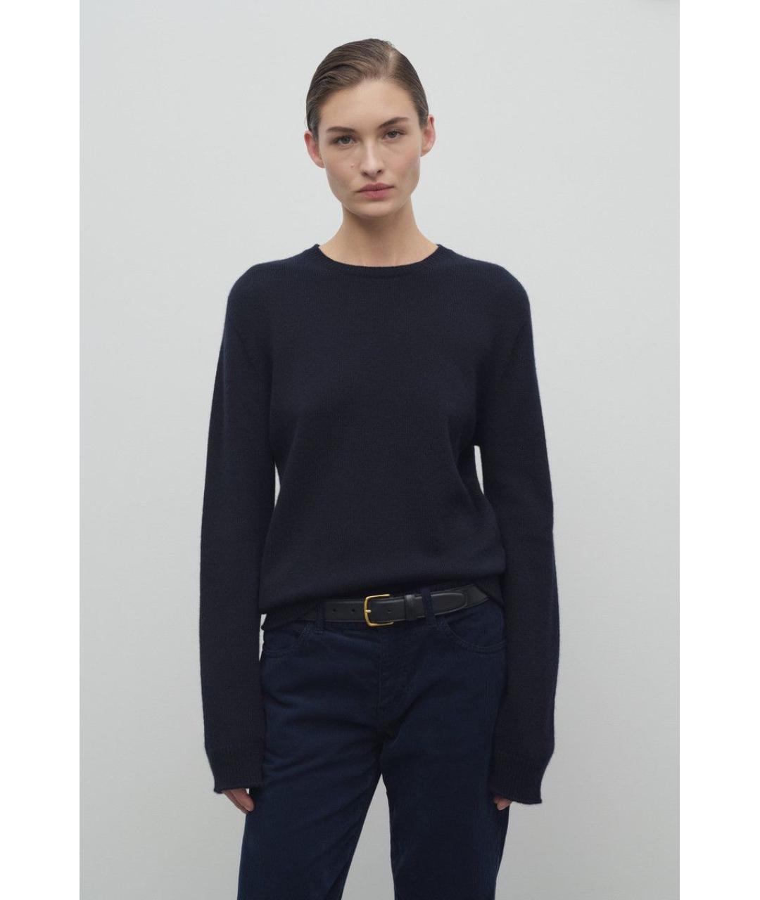 THE ROW Темно-синий кашемировый джемпер / свитер, фото 3