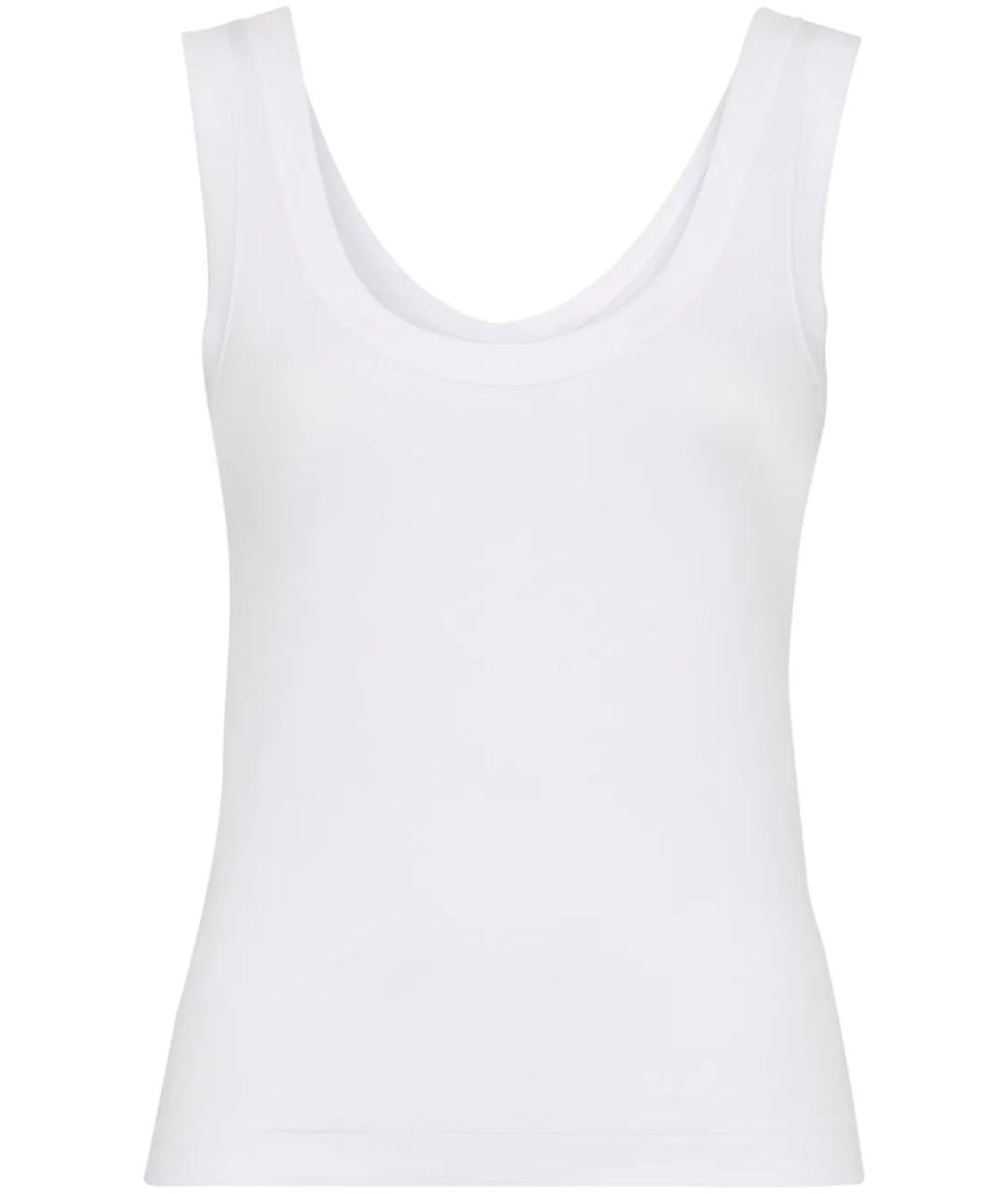 BRUNELLO CUCINELLI Белая хлопковая майка, фото 1