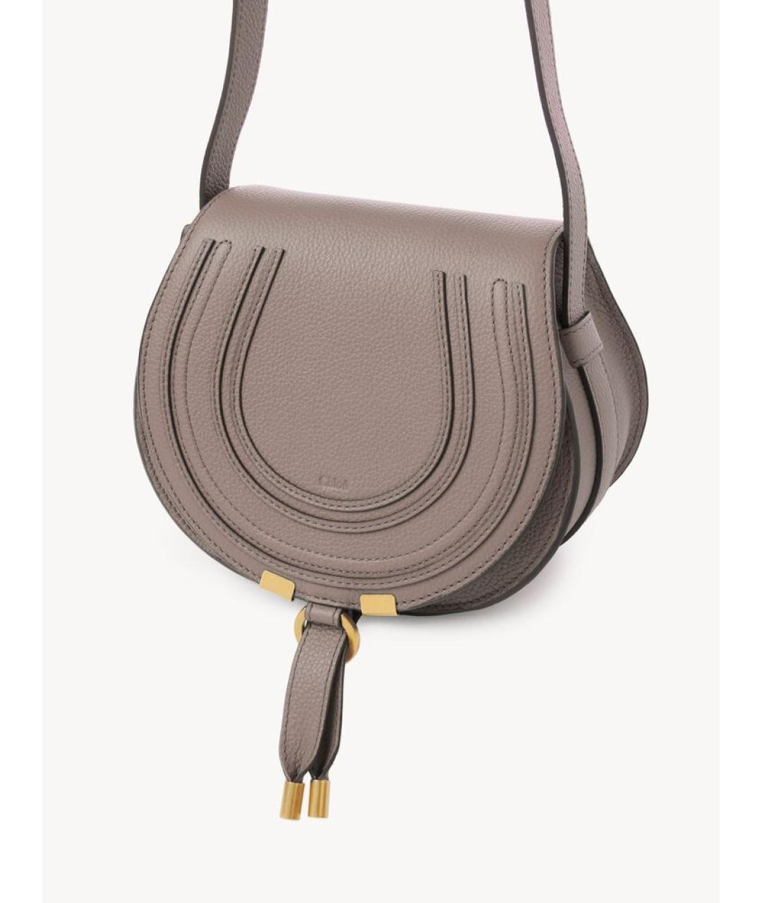 CHLOE Фиолетовая кожаная сумка через плечо, фото 2