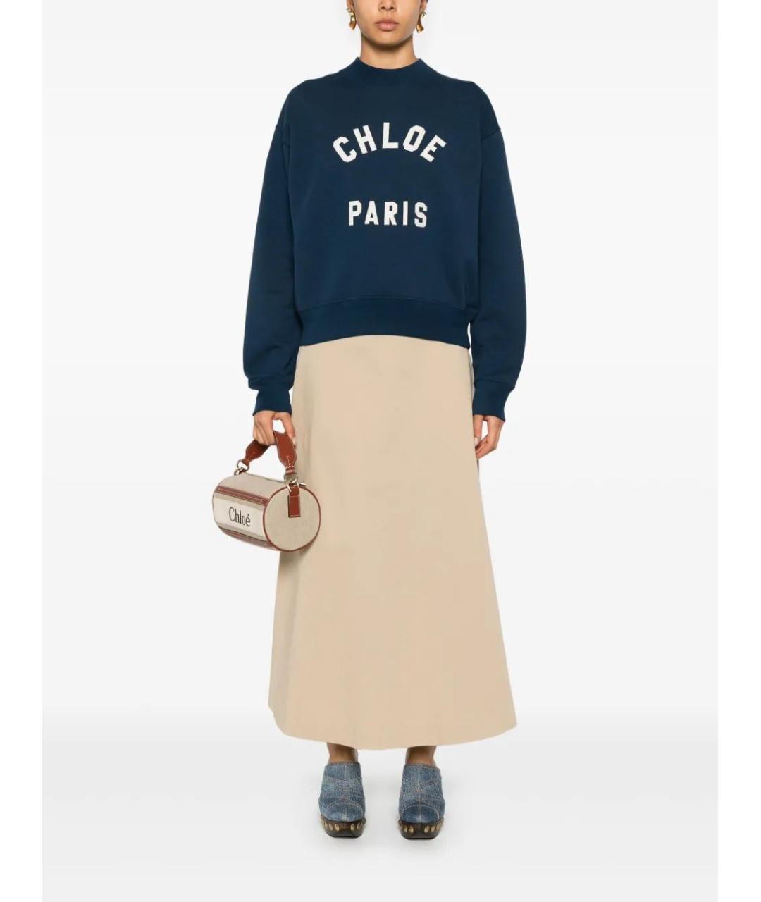 CHLOE Синий хлопковый джемпер / свитер, фото 2