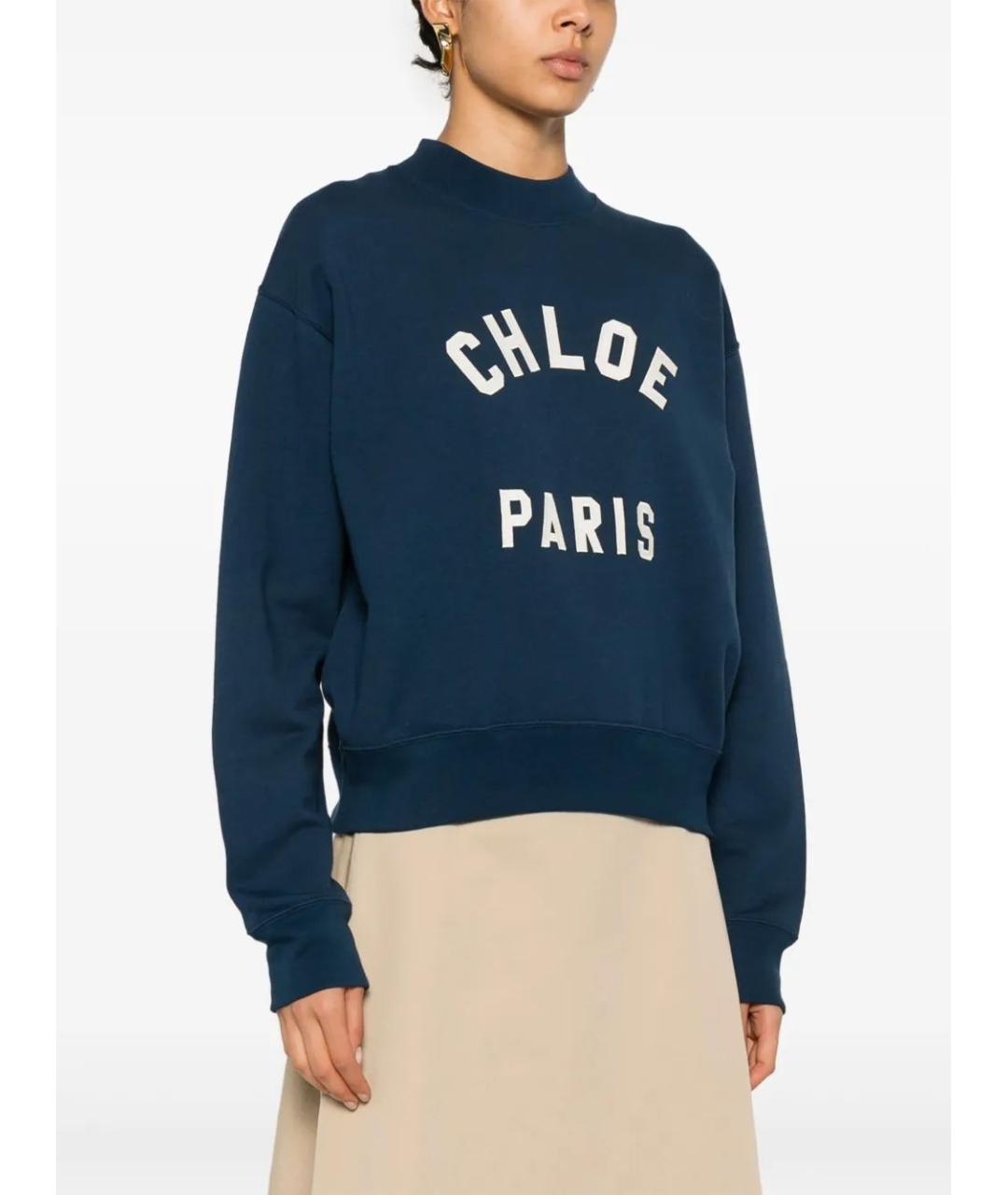 CHLOE Синий хлопковый джемпер / свитер, фото 3