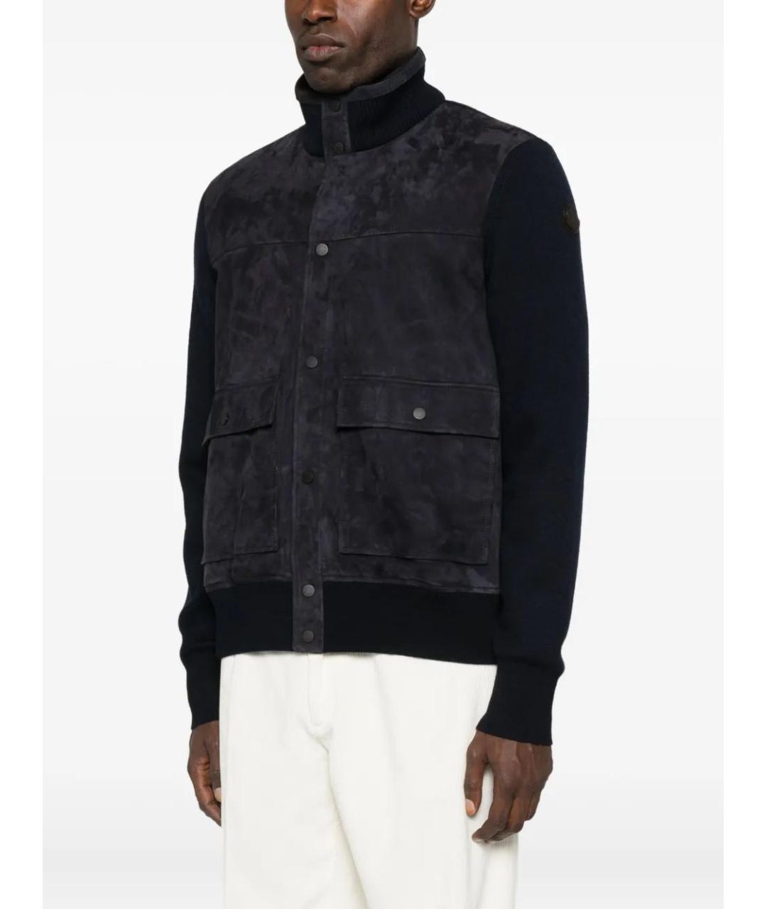 MONCLER Синий шерстяной кардиган, фото 3