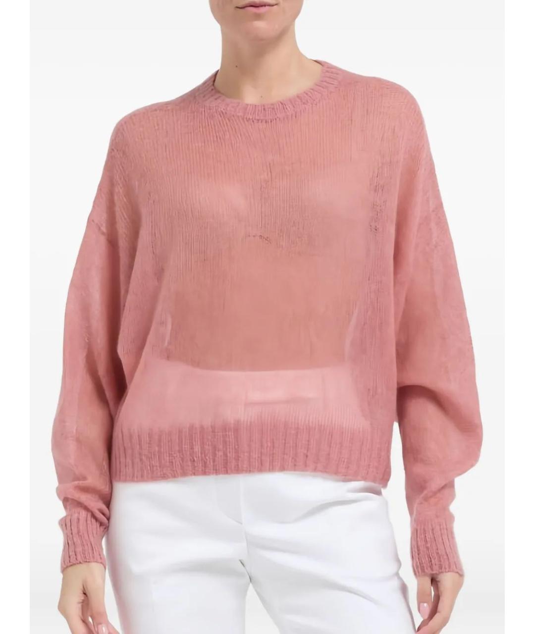 BRUNELLO CUCINELLI Розовый шерстяной джемпер / свитер, фото 3