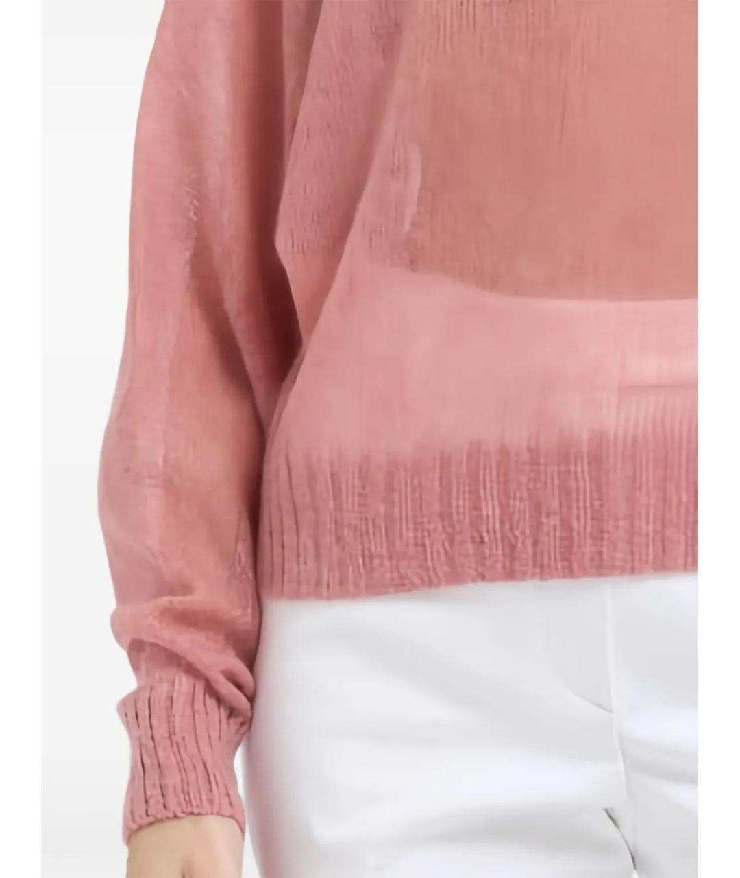 BRUNELLO CUCINELLI Розовый шерстяной джемпер / свитер, фото 2