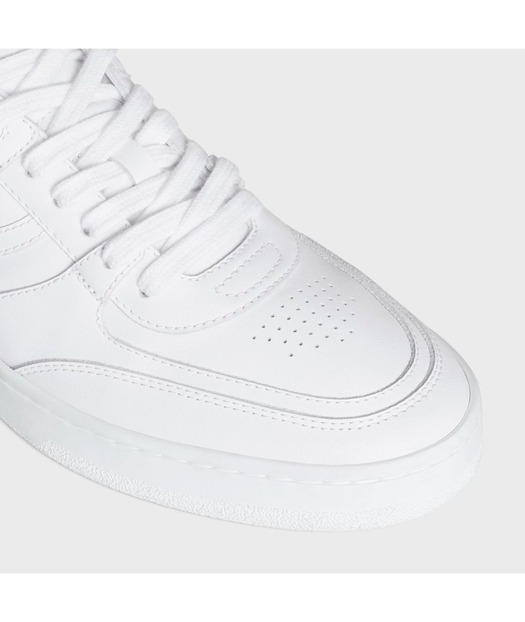 CELINE Белые кожаные кеды, фото 4