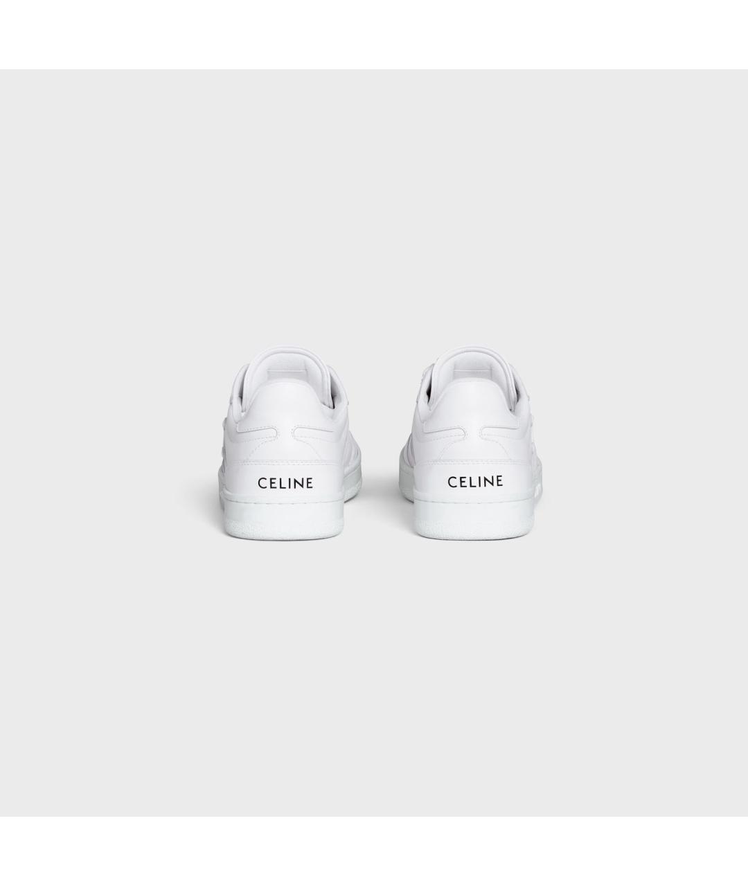 CELINE Белые кожаные кеды, фото 3