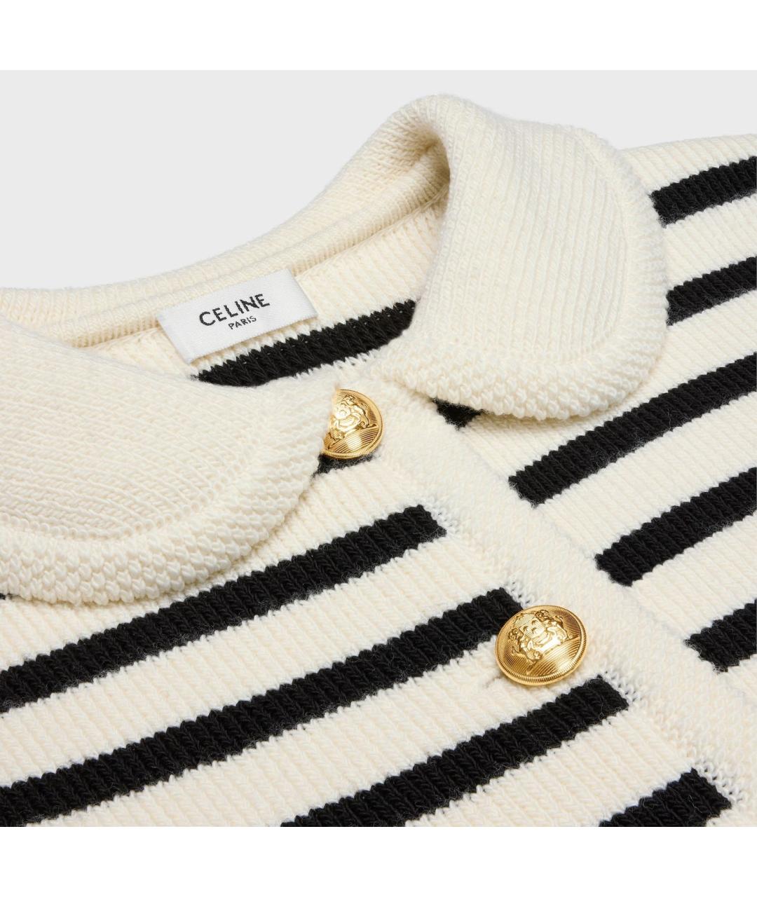 CELINE Мульти шерстяной кардиган, фото 3