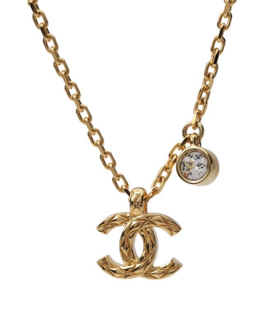 CHANEL Золотое металлическое колье, фото 2