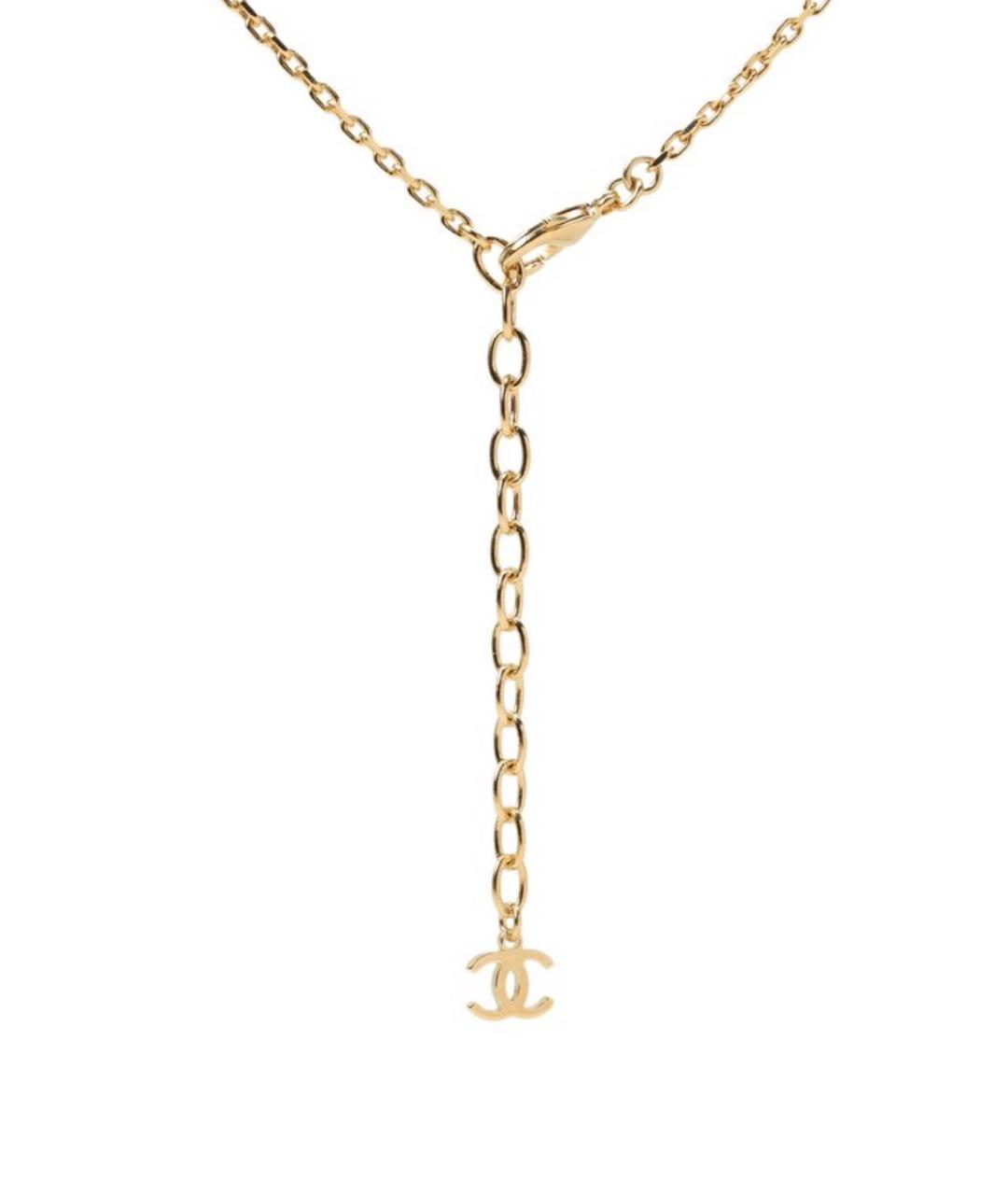 CHANEL Золотое металлическое колье, фото 3