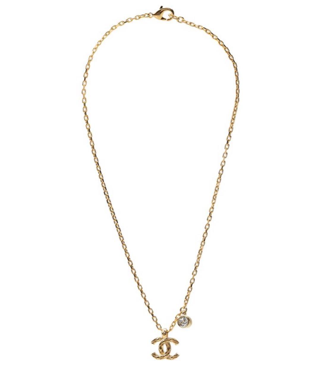 CHANEL Золотое металлическое колье, фото 1