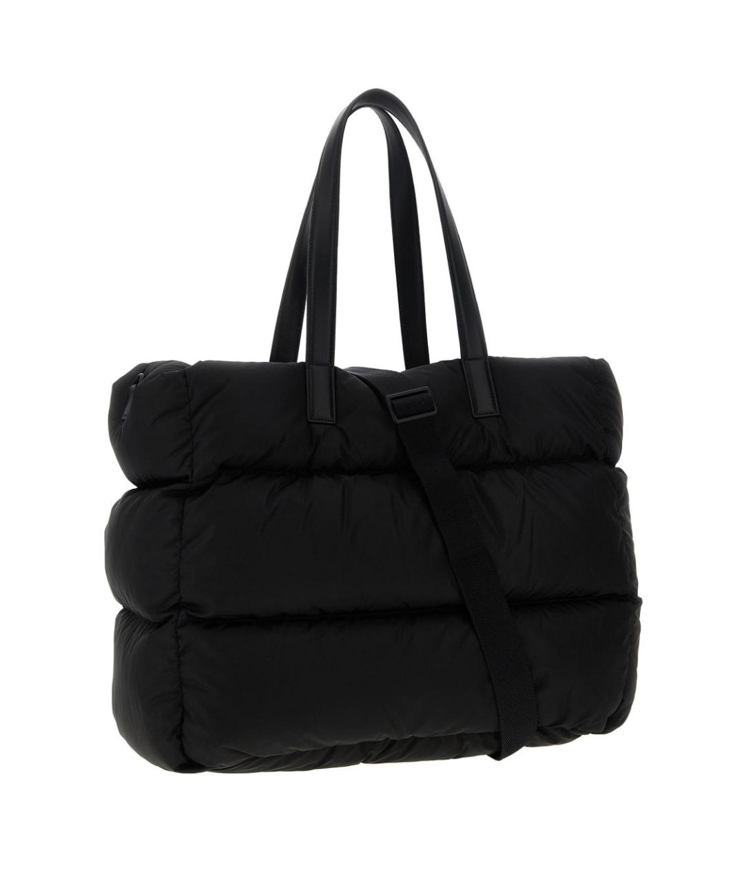 MONCLER Черная синтетическая сумка на плечо, фото 2