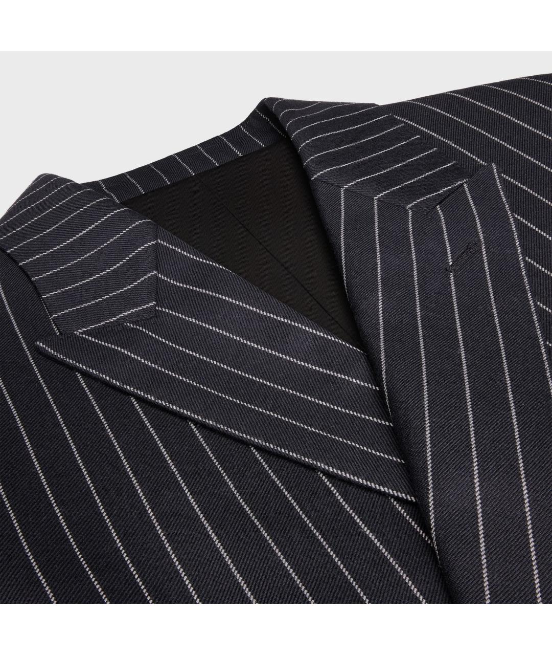 CELINE Темно-синий шерстяной пиджак, фото 3