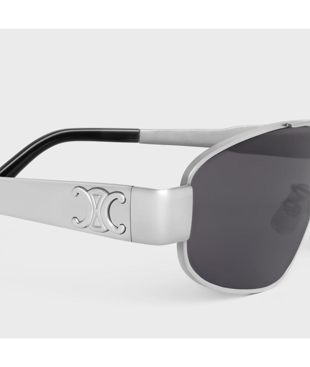CELINE Серые металлические солнцезащитные очки, фото 3