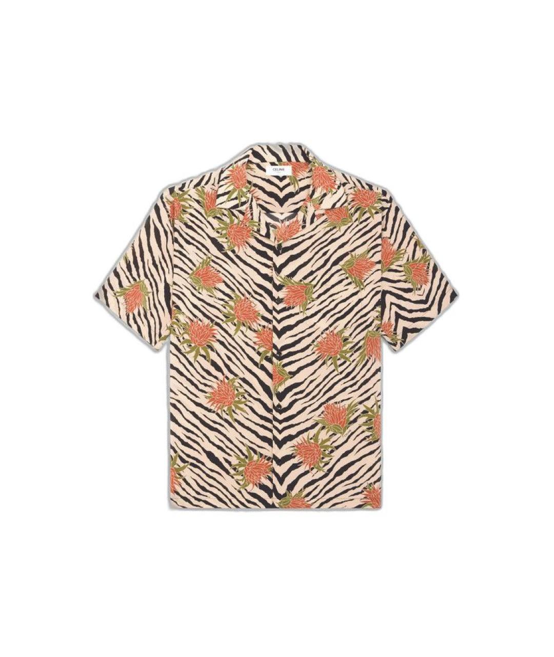 CELINE Мульти шелковая кэжуал рубашка, фото 1