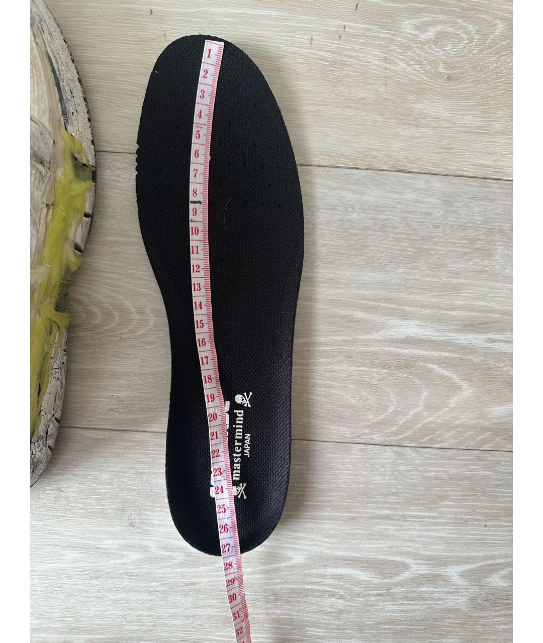 MASTERMIND JAPAN Черные кожаные высокие кроссовки / кеды, фото 8