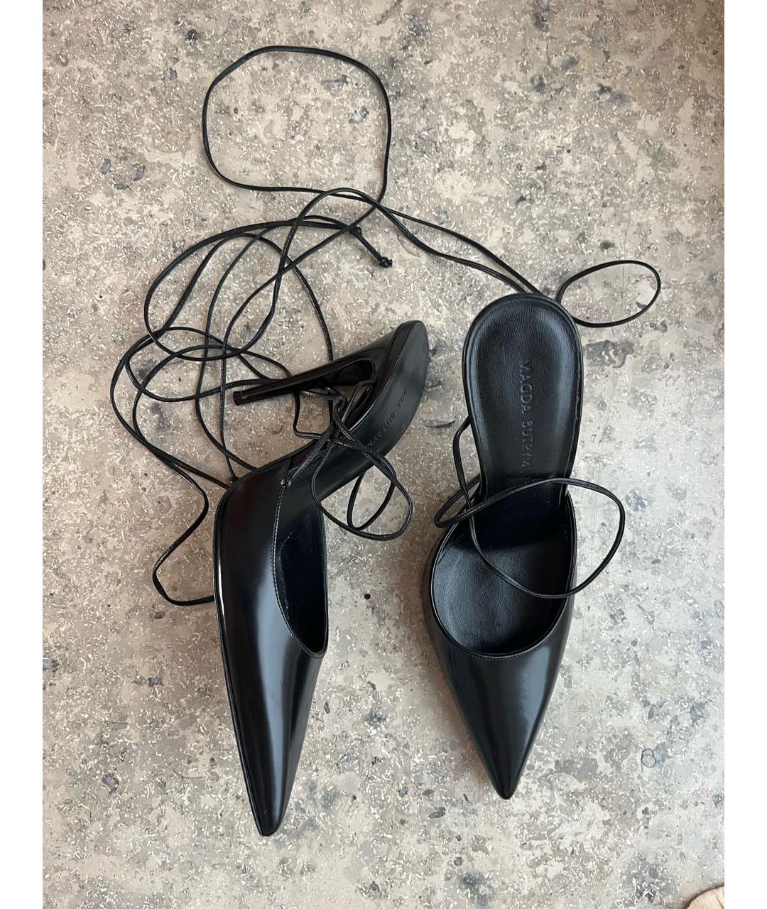 MAGDA BUTRYM Черные кожаные туфли, фото 3