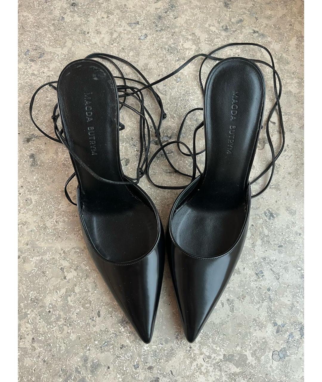 MAGDA BUTRYM Черные кожаные туфли, фото 2