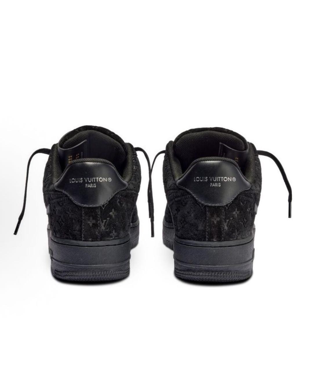 LOUIS VUITTON Черные замшевые кроссовки, фото 3