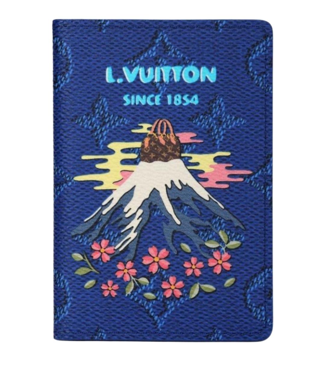 LOUIS VUITTON Синий кардхолдер, фото 1