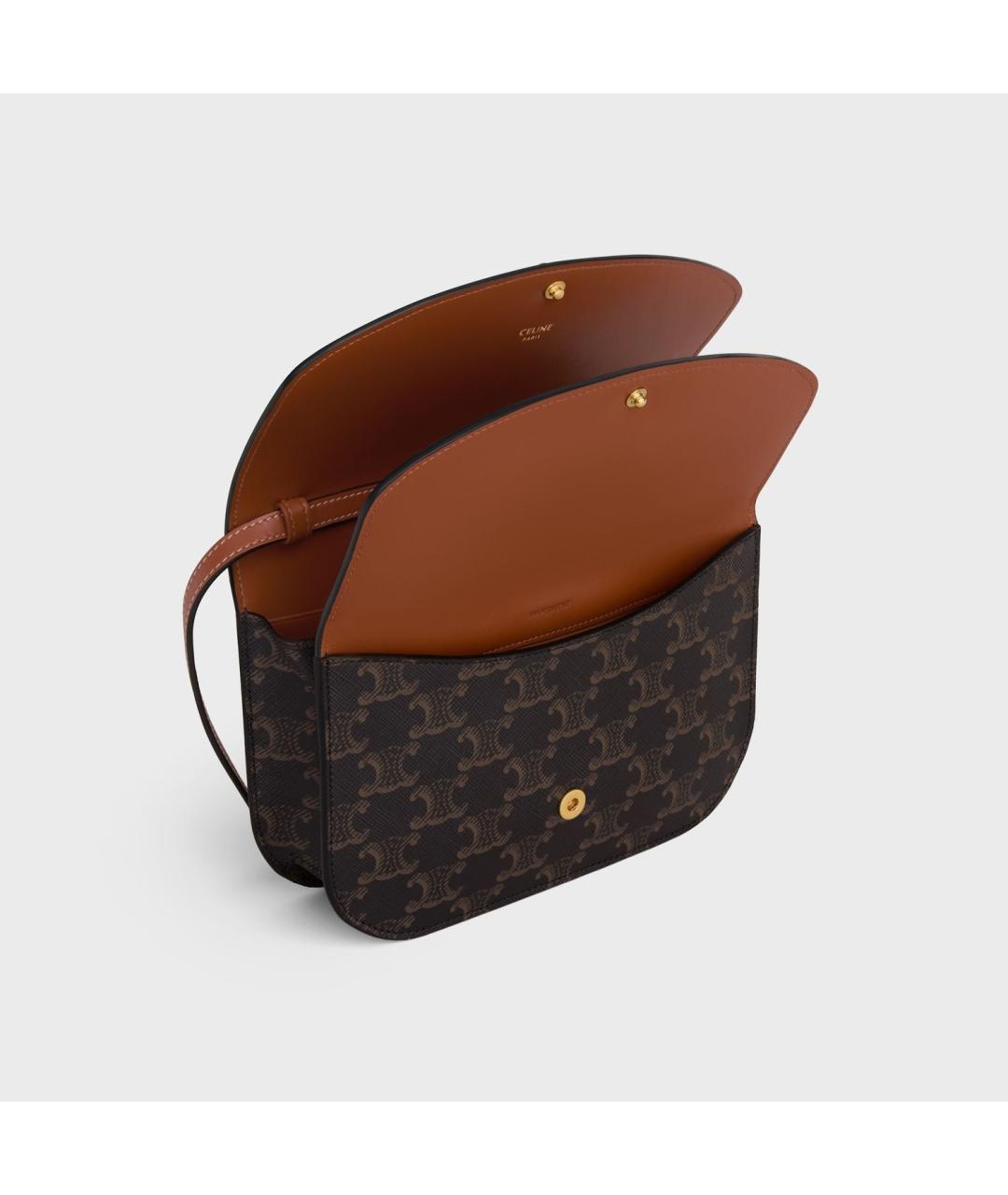 CELINE Кожаная сумка через плечо, фото 5