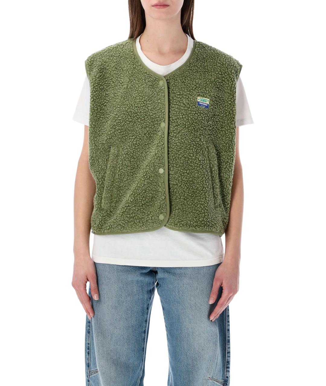 American vintage Зеленый полиэстеровый жилет, фото 1