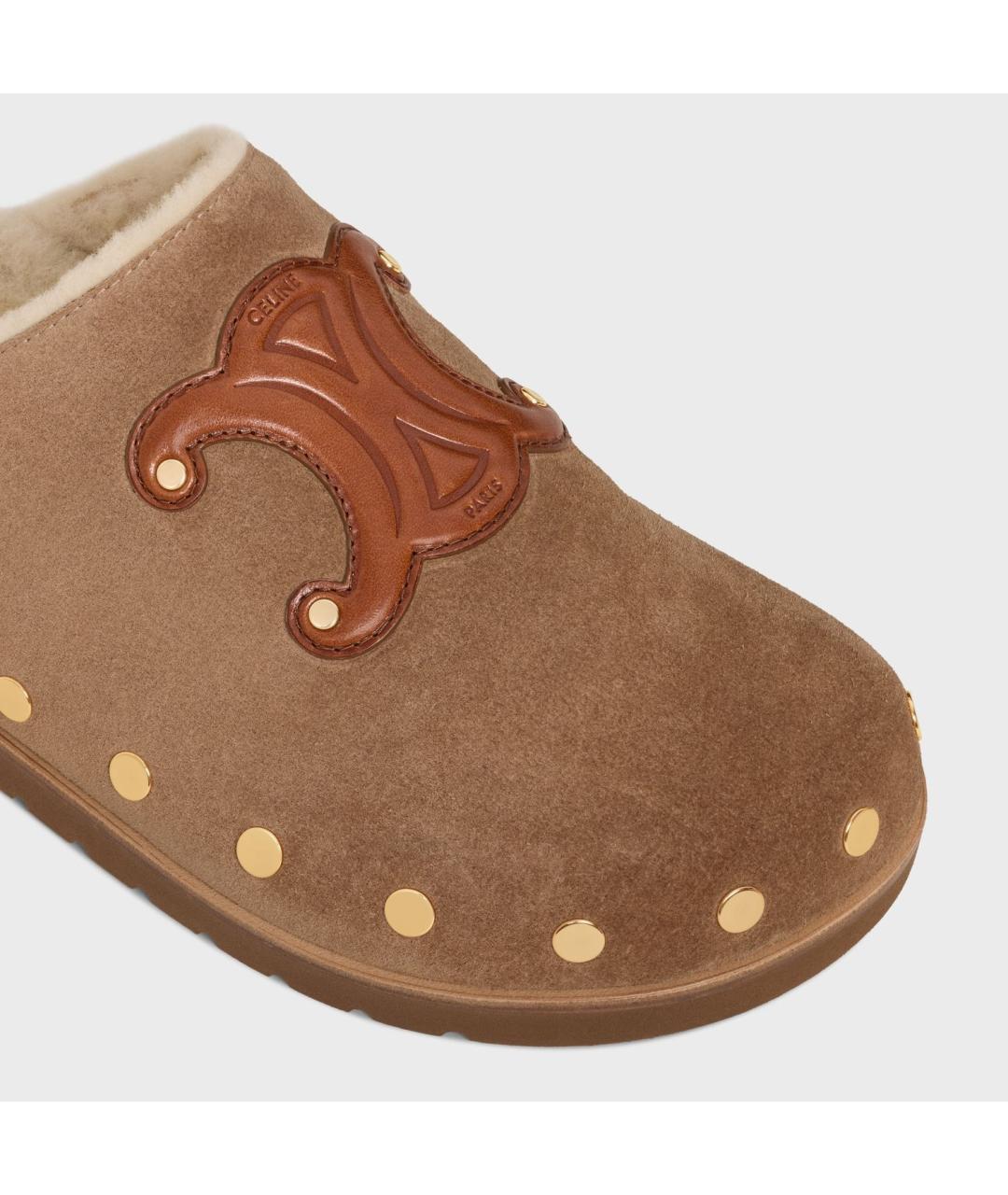 CELINE Кожаные мюли, фото 4