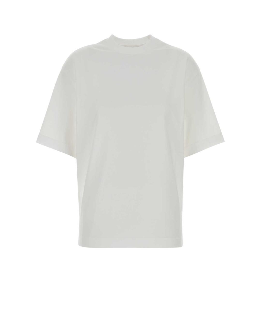 BOTTEGA VENETA Белая хлопковая футболка, фото 3