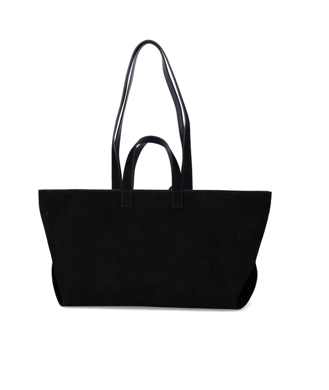 A.P.C. Черная кожаная сумка тоут, фото 3