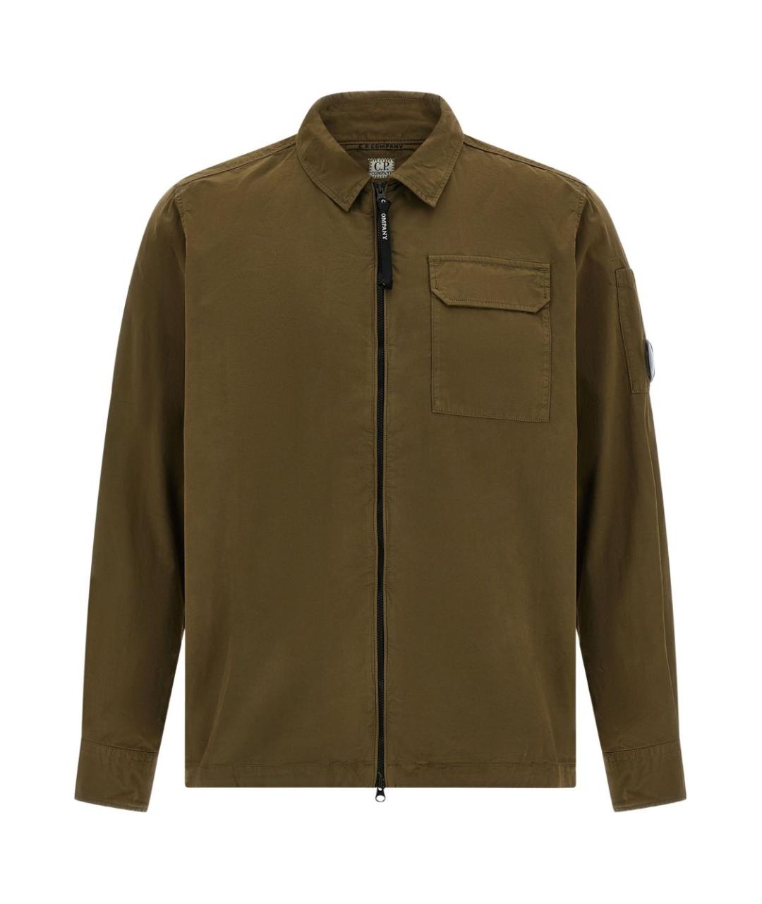 CP COMPANY Зеленая хлопковая куртка, фото 1