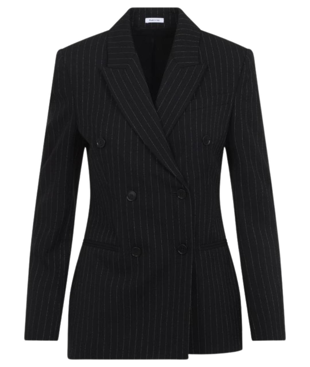 ALEXANDER MCQUEEN Черный шерстяной жакет/пиджак, фото 1